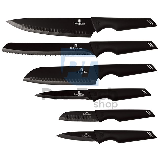 6-dielna sada kuchynských nerezových nožov BLACK 20465