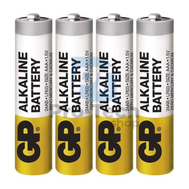 Alkalická batéria GP Alkaline LR03 (AAA), 4ks 71433