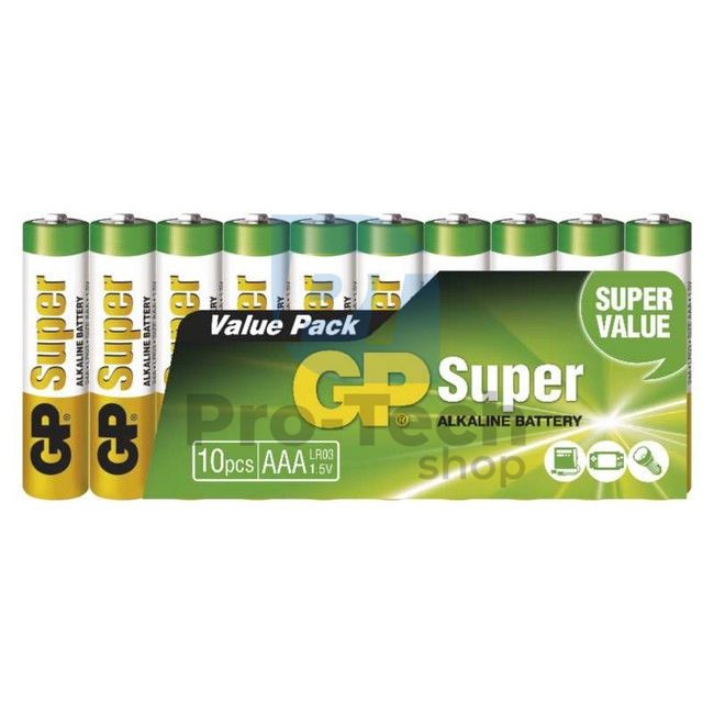 Alkalická batéria GP Super LR03 (AAA), 10ks 70574