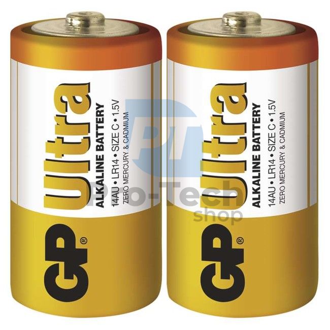 Alkalická batéria GP Ultra LR14 (C), 2ks 70553
