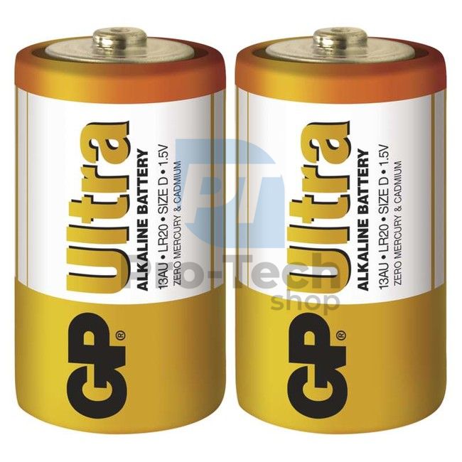 Alkalická batéria GP Ultra LR20 (D), 2ks 70388