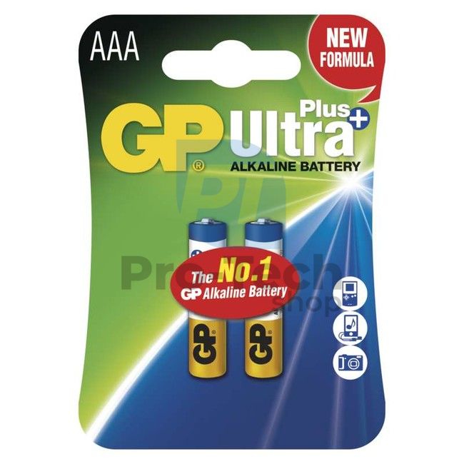Alkalická batéria GP Ultra Plus LR03 (AAA), 2ks 70666