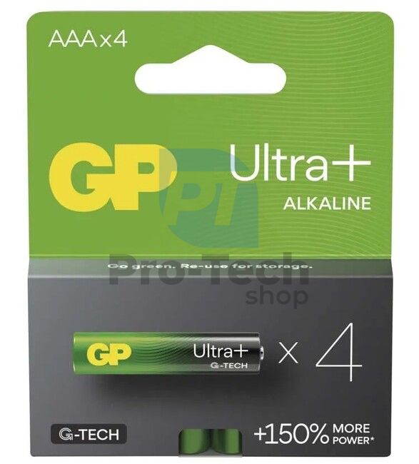 Alkalická batéria GP Ultra Plus LR03 (AAA), 4ks 70839