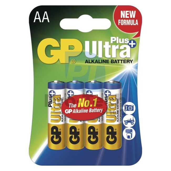 Alkalická batéria GP Ultra Plus LR6 (AA), 4ks 70845