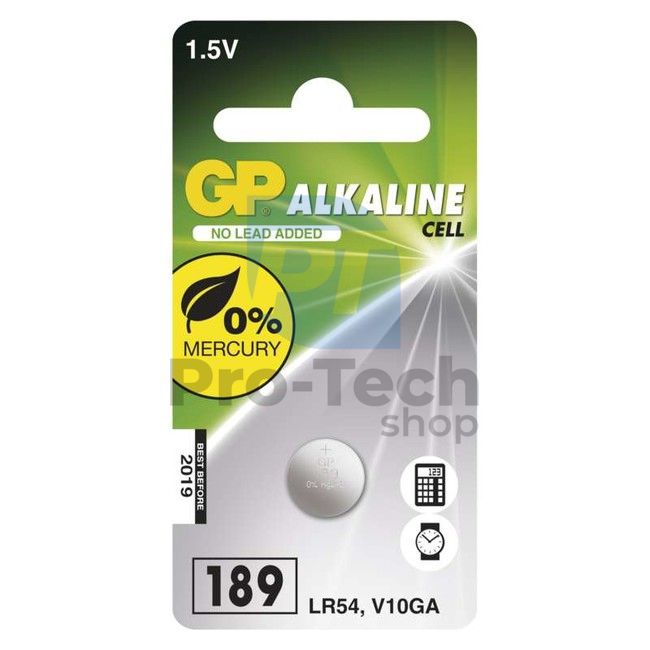 Alkalická gombíková batéria GP LR54 (189F) 70483