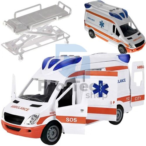 Ambulancia s otváracími dvermi a zvukovými signálmi 22731 75686