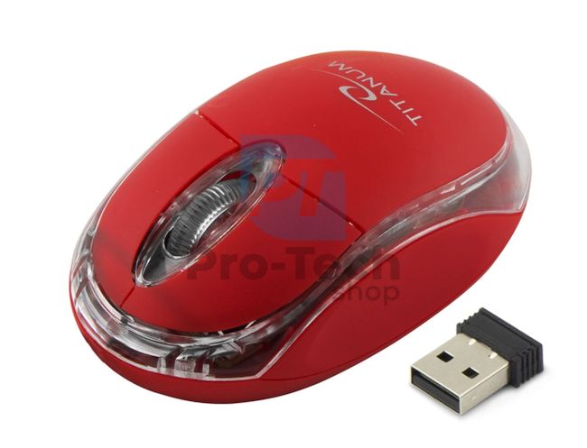 Bezdrôtová myš 3D USB CONDOR, červená 73426