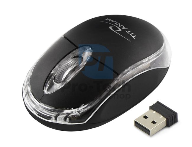 Bezdrôtová myš 3D USB CONDOR, čierna 73425