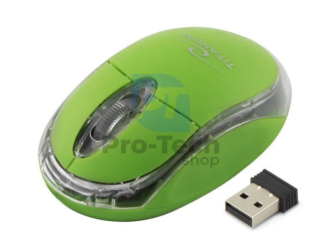 Bezdrôtová myš 3D USB CONDOR, zelená 73424