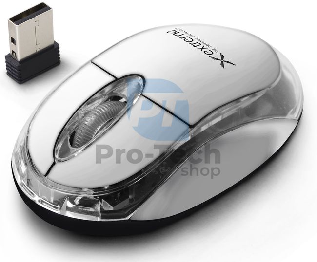 Bezdrôtová myš 3D USB HARRIER, biela 73448