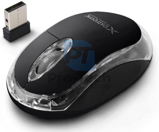 Bezdrôtová myš 3D USB HARRIER, čierna 73446