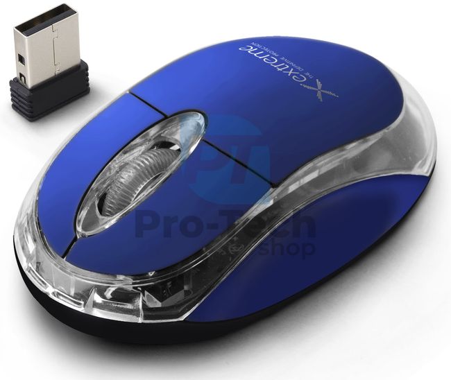 Bezdrôtová myš 3D USB HARRIER, modrá 73444