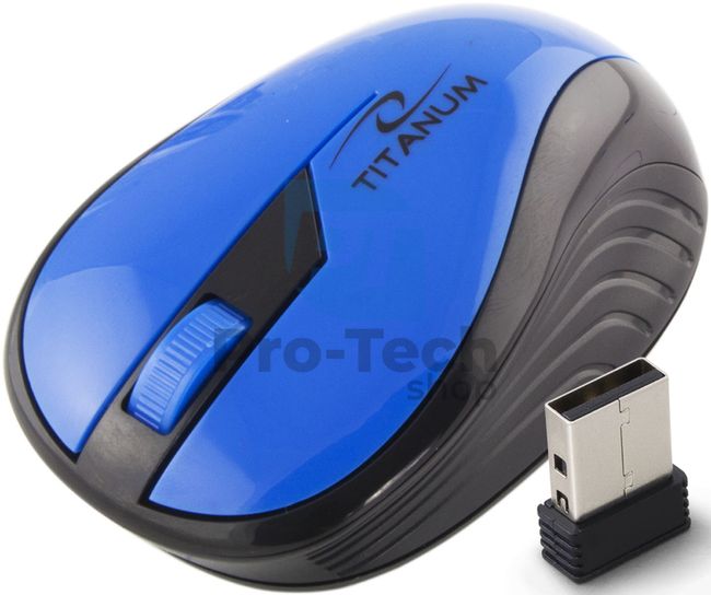 Bezdrôtová myš 3D USB RAINBOW, modrá 73413