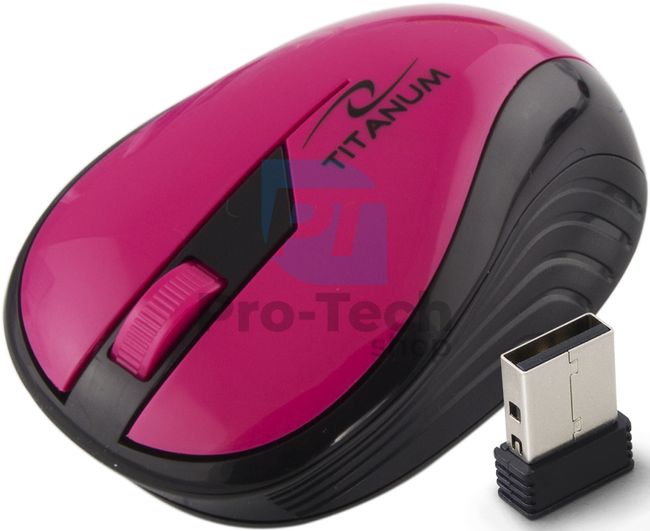 Bezdrôtová myš 3D USB RAINBOW, ružová 73415