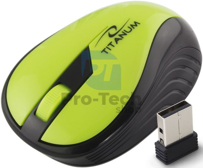 Bezdrôtová myš 3D USB RAINBOW, zelená 73414
