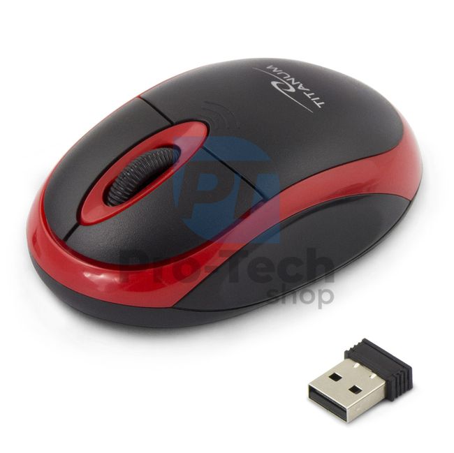 Bezdrôtová myš 3D USB VULTURE, čierno-červená 73421