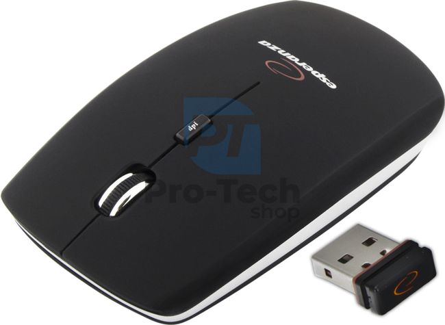 Bezdrôtová myš 4D USB SATURN, čierna 73137