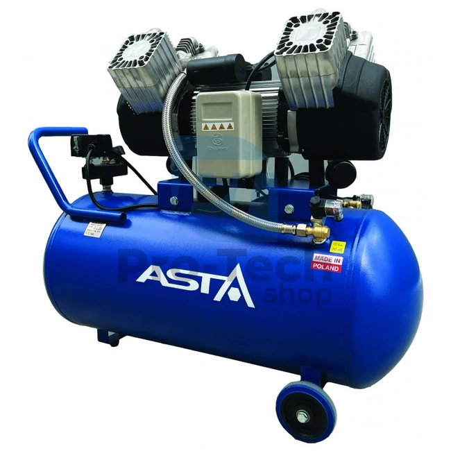 Bezolejový kompresor 100l 2200W Asta Industry 18507