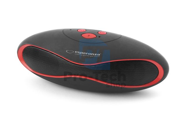 Bluetooth reproduktor s FM rádiom TRIVAL, čierno-červený 73248