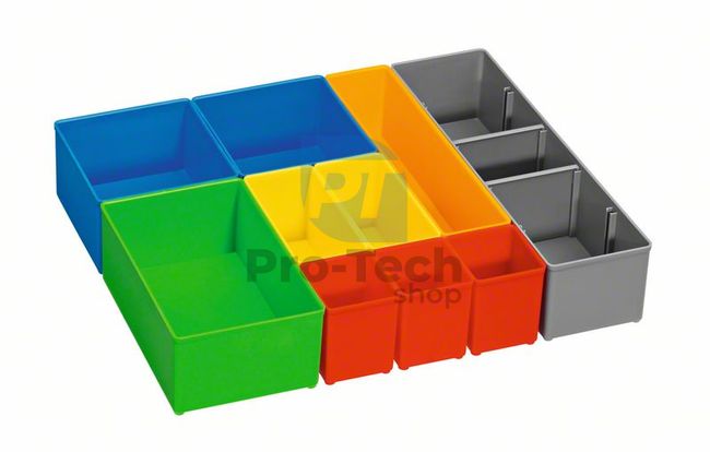 Boxy na odkladanie malých predmetov Bosch i-BOXX 72 inset box súprava 10 kusov 03133