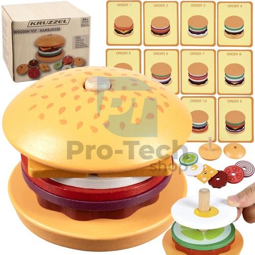 Drevený burger Kruzzel 75775