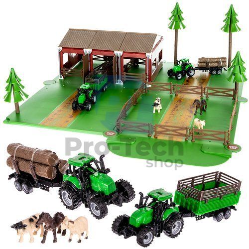 Farma so zvieratami + 2 poľnohospodárske autá 74244