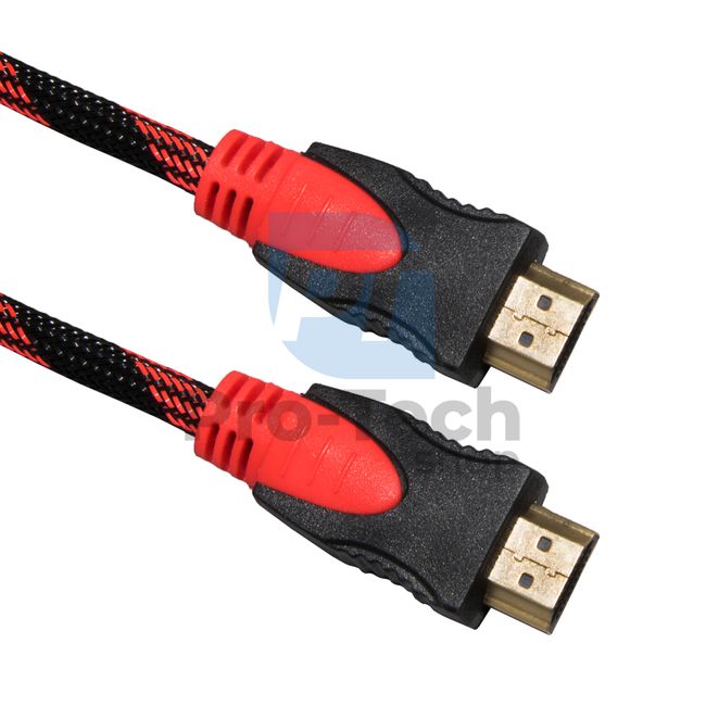 HDMI kábel opletený 5m, pozlátené konektory 72345