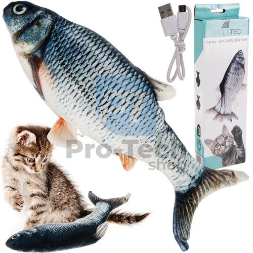 Hračka pre mačky - skákajúca ryba s USB 74340