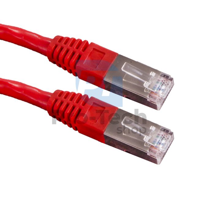 Kábel FTP Cat. 6 Patchcord RJ45, 0,25m, červený 72485