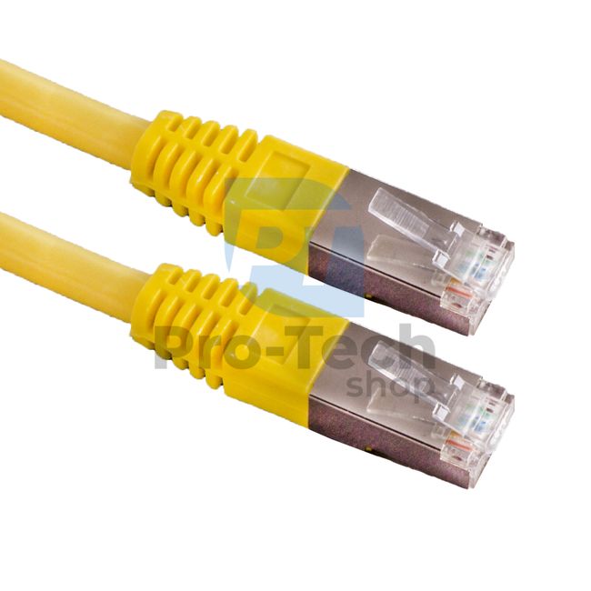 Kábel FTP Cat. 6 Patchcord RJ45, 0,25m, žltý 72486