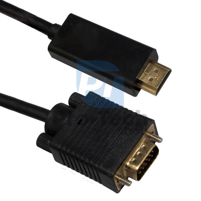 Kábel HDMI - VGA D-SUB s prevodníkom signálu 1m 72358