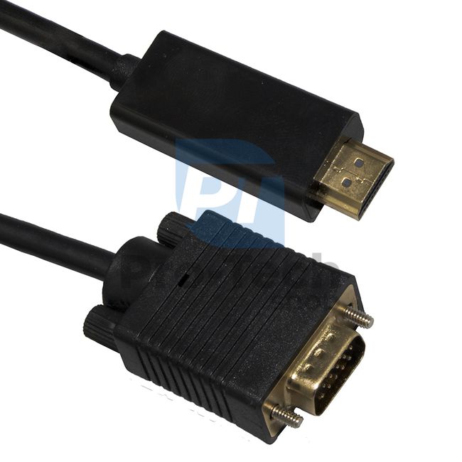 Kábel HDMI - VGA D-SUB s prevodníkom signálu 2m 72359