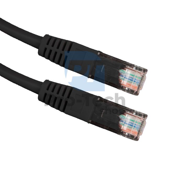 Kábel UTP Cat. 6 Patchcord RJ45, 0,5m, čierny 72478