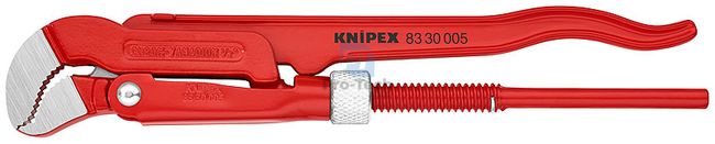 Kliešte na rúry S-typ farbené na červeno 245 mm KNIPEX 08373