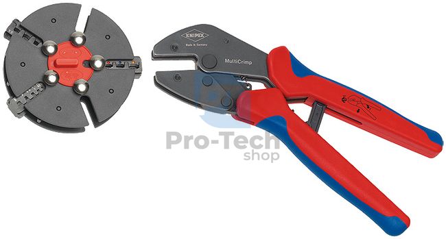 Lisovacie kliešte MultiCrimp® 250 mm s multi-komponentnými rukoväťami KNIPEX 08595