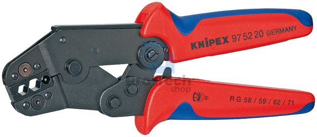 Krátke lisovacie kliešte 195 mm s multi-komponentnými rukoväťami KNIPEX 08667