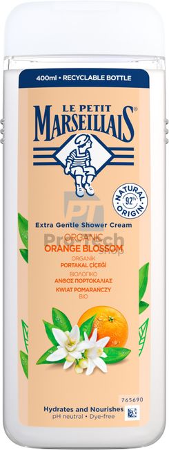 Krémový sprchový gél Bio pomarančový kvet Le Petit Marseillais 400ml 30591