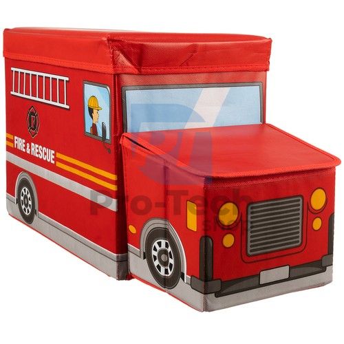 Kufrík na hračky - Požiarne vozidlo Kruzzel 22489 75675