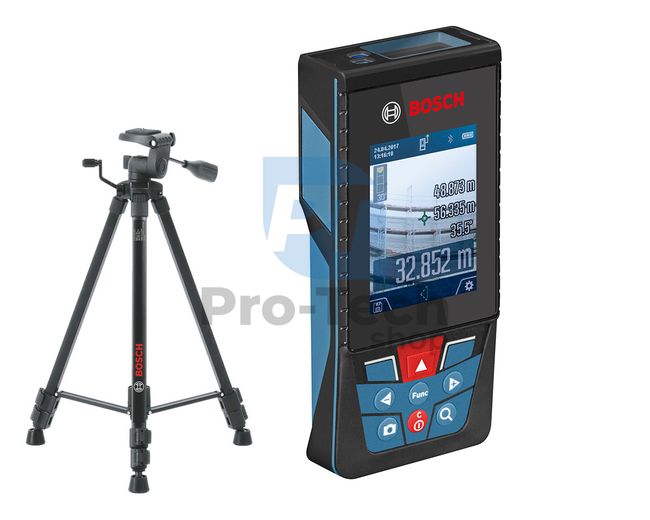 Laserový merač vzdialeností Bosch GLM 120 C so statívom BT 150 Professional 10632