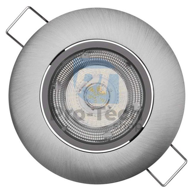 LED bodové svietidlo Exclusive strieborné, kruh 5W teplá b. 71520