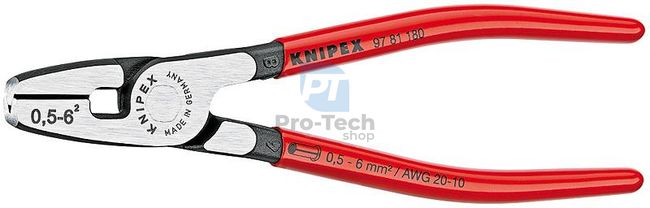 Lisovacie kliešte pre koncové objímky 180 mm KNIPEX 08719