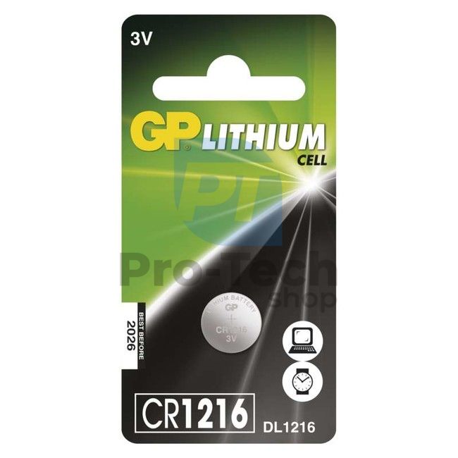 Lítiová gombíková batéria GP CR1216 70423