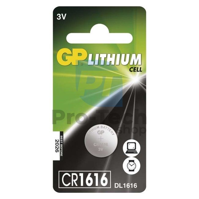 Lítiová gombíková batéria GP CR1616 70175