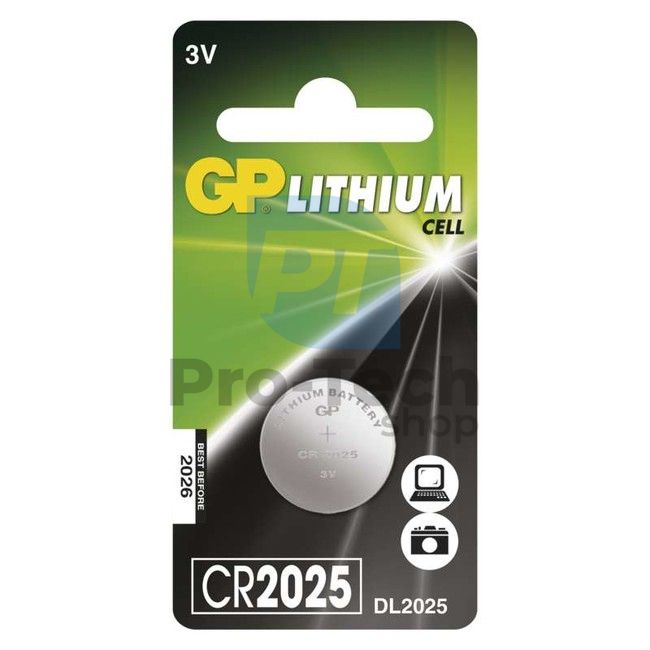 Lítiová gombíková batéria GP CR2025 70379