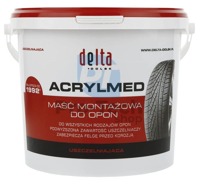 Montážna pasta pre pneumatiky Delta Acrylmed červená – 4kg 11277