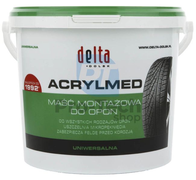 Montážna pasta pre pneumatiky Delta Acrylmed letná, zelená – 4kg 11281