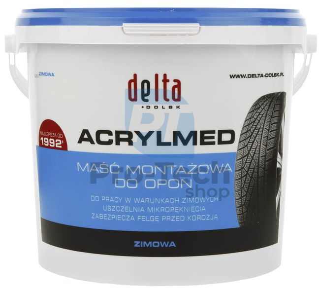 Montážna pasta pre pneumatiky Delta Acrylmed zimná, modrá – 4kg 11280