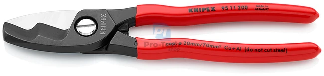 Nožnice na káble 200 mm s dvomi reznými hranami KNIPEX 08556