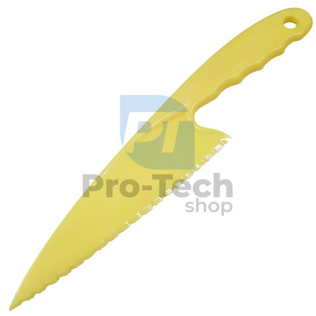 Plastový nôž na krájanie cesta Yellow 53619