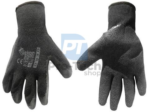 Pracovné rukavice 10“ hrubé Black 06580
